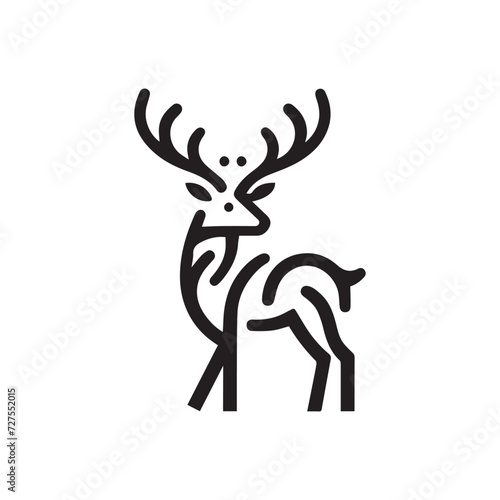 aesthetic minimalist deer logo