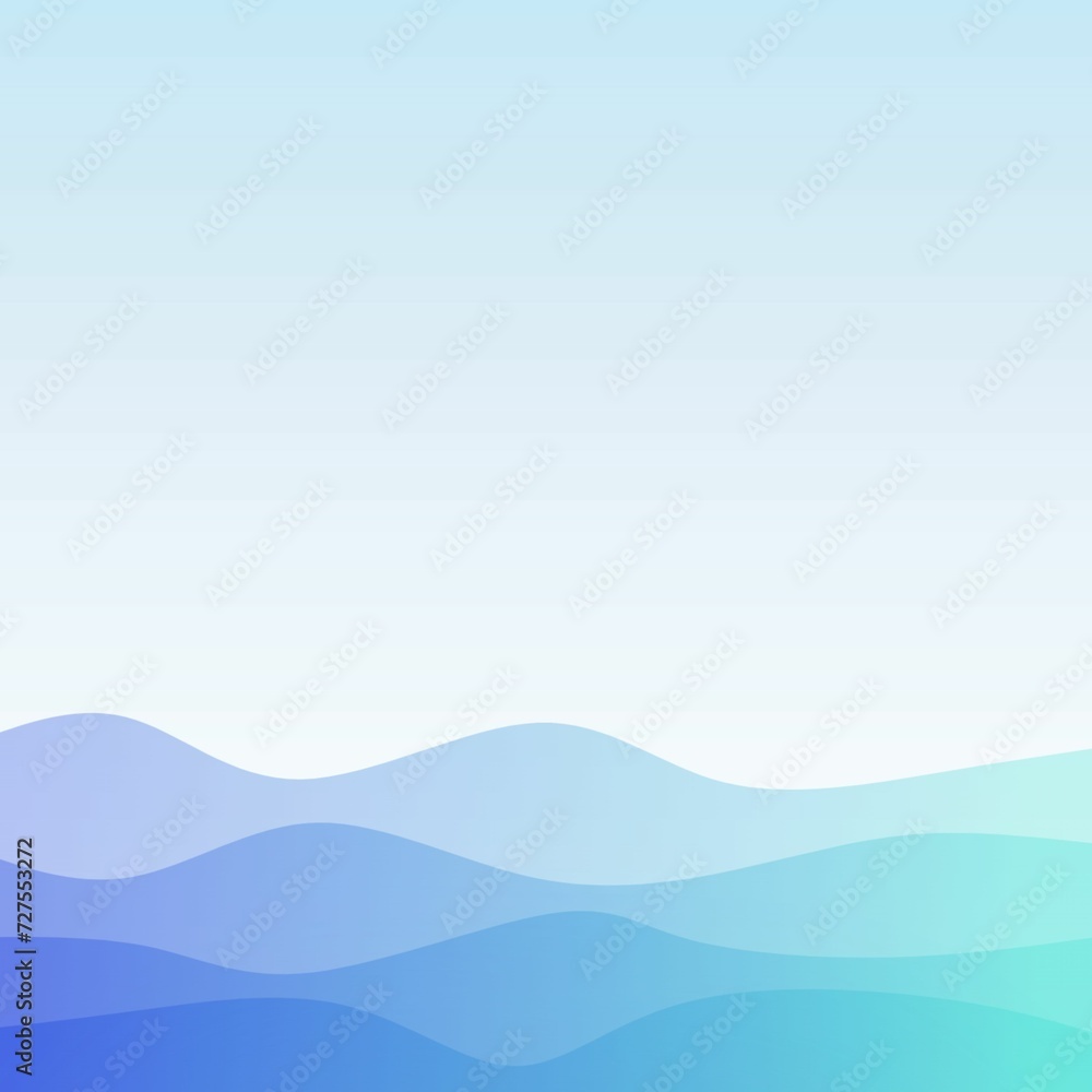 Abstract blue background with waves. Vector illustration. Can be used for wallpaper, web page background, web banners.
