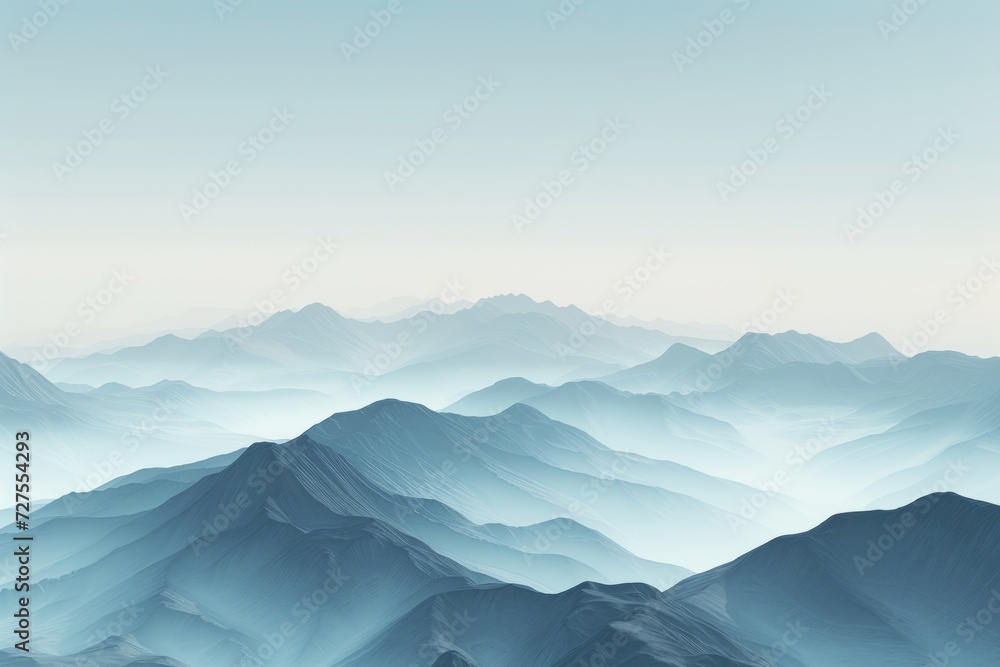 mountain autumn landscape. Generative Ai