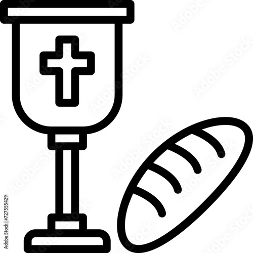 eucharist outline icon