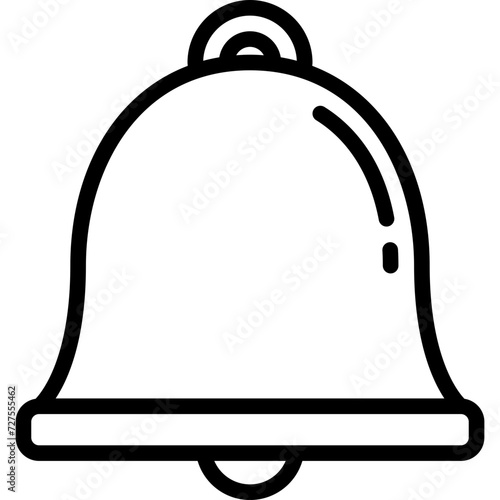 Bilde på lerret bell outline icon