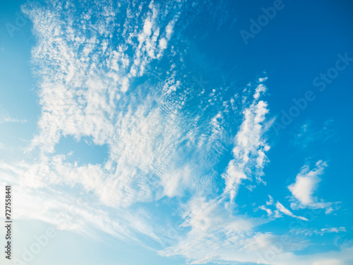 cloudy blue sky in sunny day.