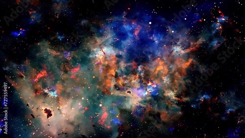 nebula star constellation abstract background