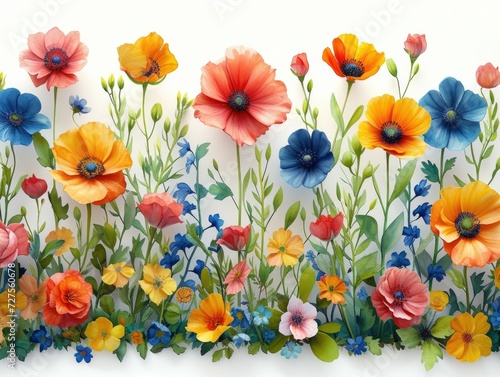 Blooming Garden Illustration © daisy