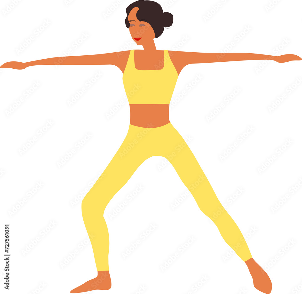 Fototapeta premium Yoga pose vector 