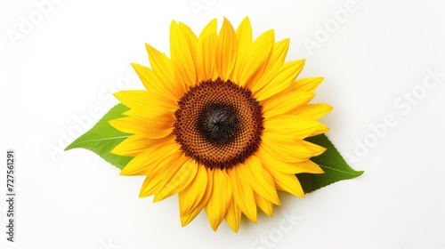 Sunflower isolated on white background