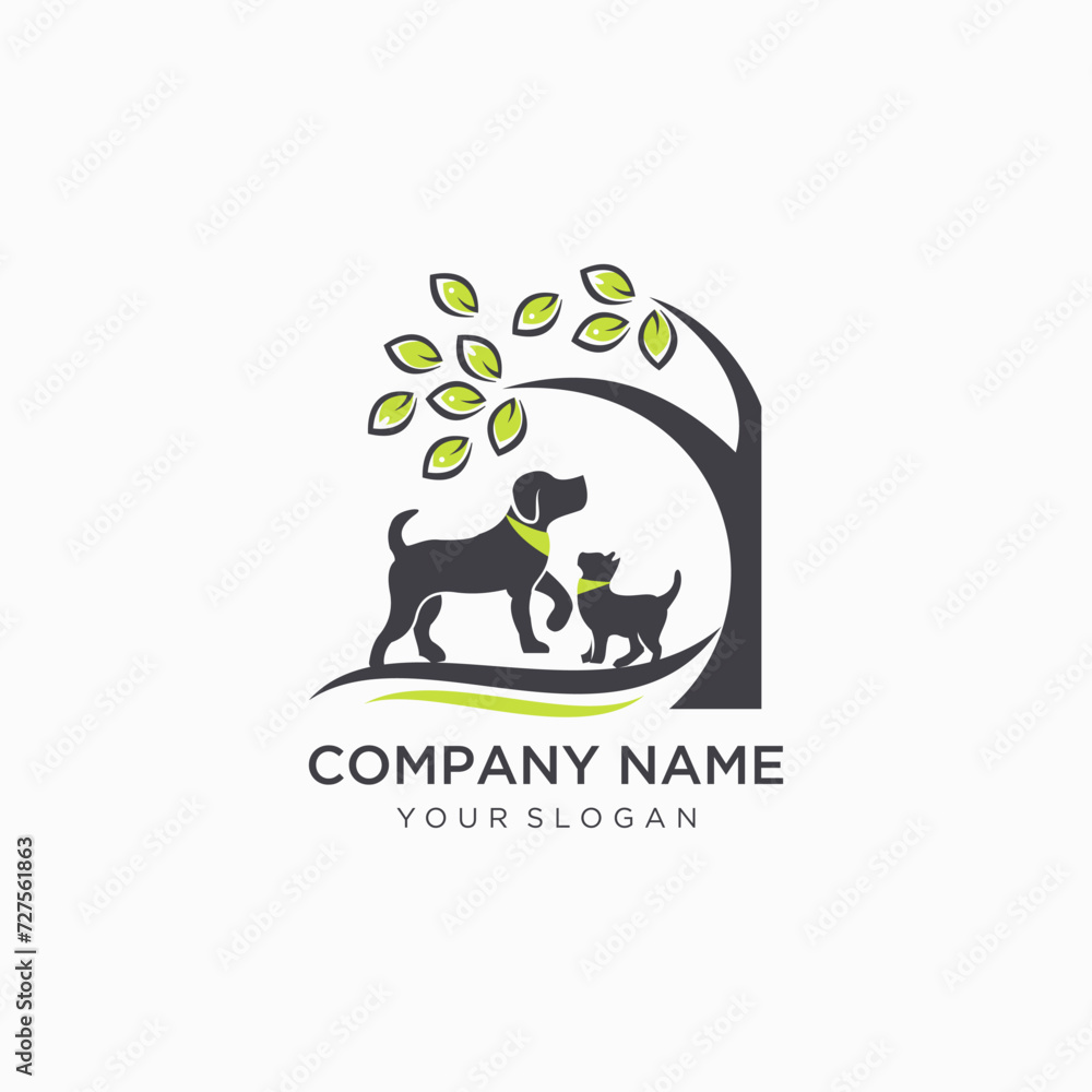 dog & cat logo