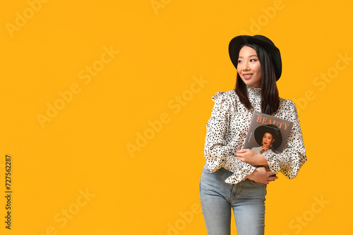 Beautiful young happy Asian...
