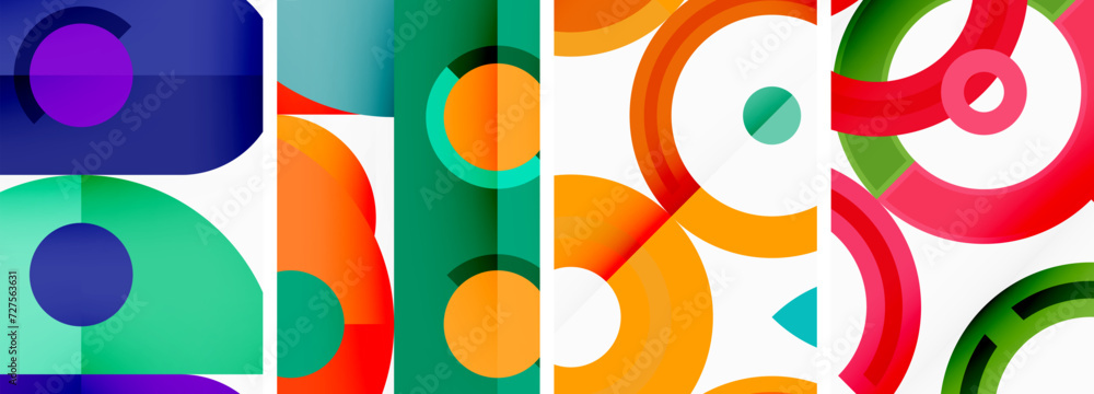 Round geometric elements and circles in background design for wallpaper, business card, cover, poster, banner, brochure, header, website Round geometric elements and circles in background design for wallpaper, business card, cover, poster, banner, brochure, header, website