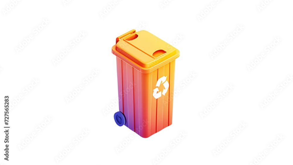 Garbage Icon of nice animated for your isometric videos easy to use with Transparent Background Garbage Icon of nice animated for your isometric videos easy to use with Transparent Background