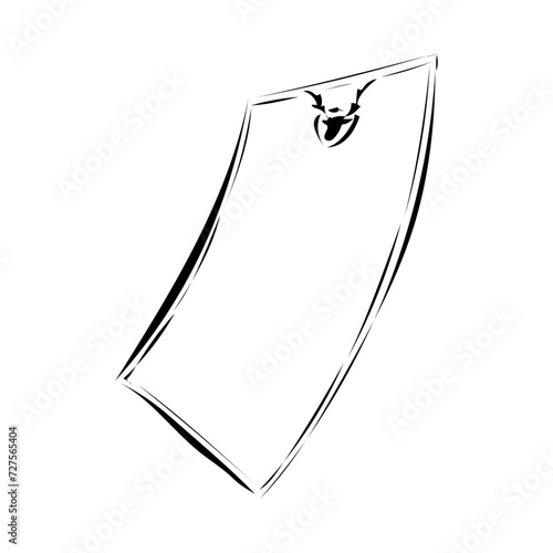 Blatt mit Hirsch Wappen