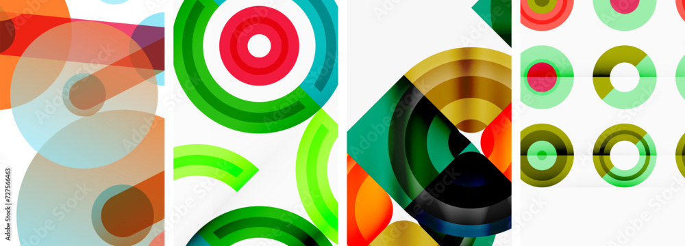 Circles and rings geometric backgrounds. Posters for wallpaper, business card, cover, poster, banner, brochure, header, website Circles and rings geometric backgrounds. Posters for wallpaper, business card, cover, poster, banner, brochure, header, website