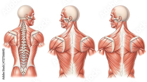 The erector spinal muscles photo
