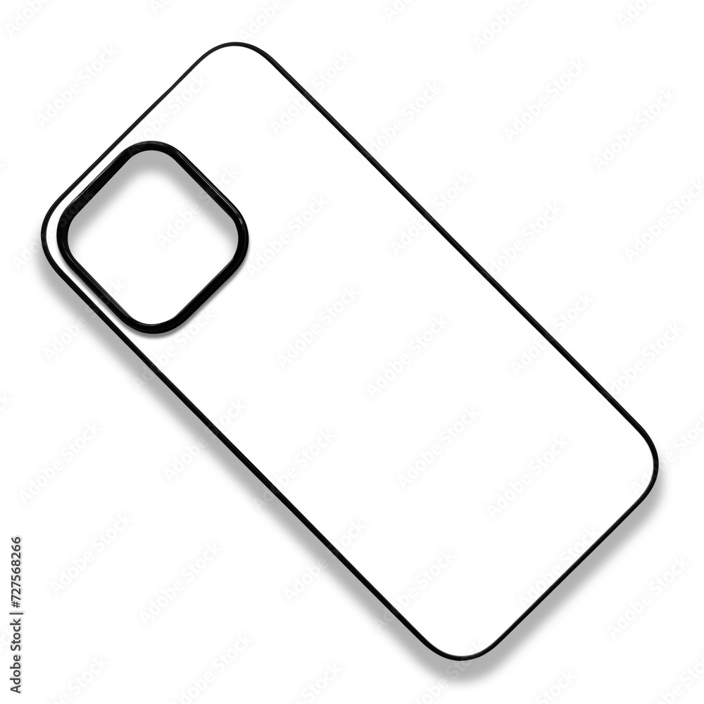 Blank mobile phone case on white background for mockup. Custom and personalized phone case, Black edge sublimation phone case Blank mobile phone case on white background for mockup. Custom and personalized phone case, Black edge sublimation phone case