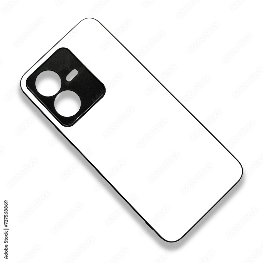 Blank mobile phone case on white background for mockup. Custom and personalized phone case, Black edge sublimation phone case Blank mobile phone case on white background for mockup. Custom and personalized phone case, Black edge sublimation phone case