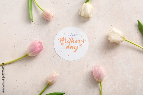 Card with text HAPPY MOTHER...
