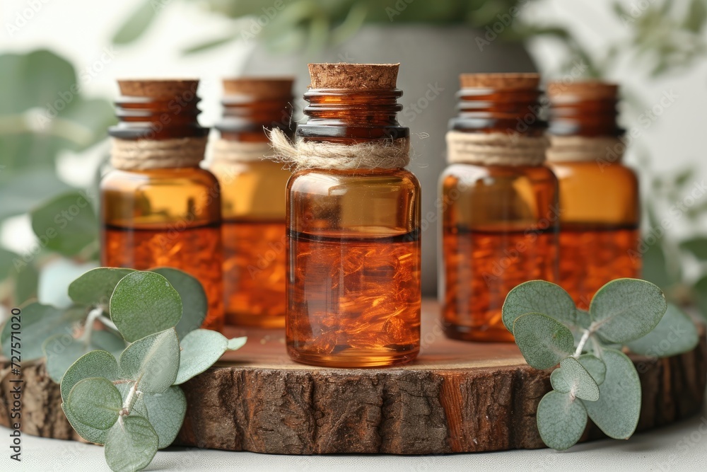 eucalyptus oil extract with isolated table professional photography eucalyptus oil extract with isolated table professional photography