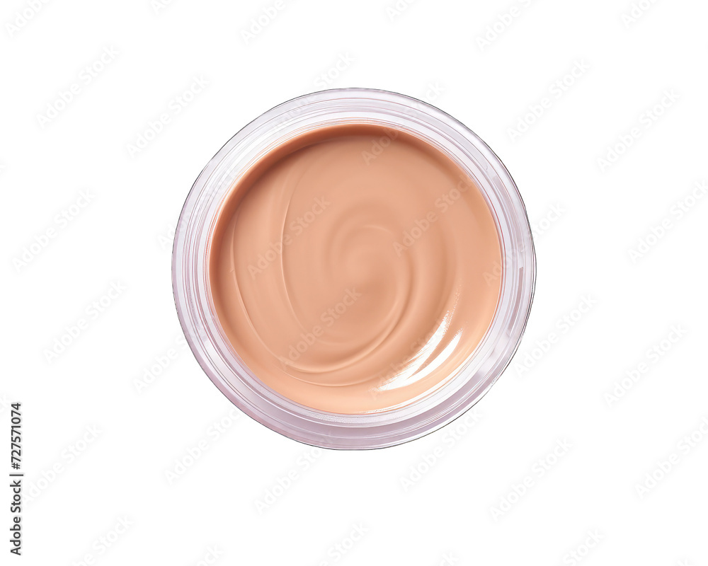 Jar of Make up Cream isolated on white background. Cream on png transparent background. Jar of Make up Cream isolated on white background. Cream on png transparent background.