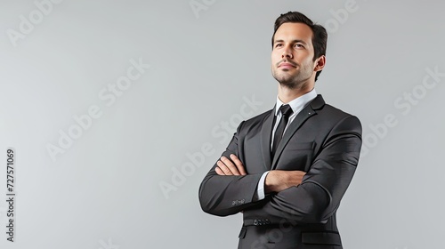 Business professional in formal attire