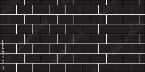 Black brick wall background. architecture construction stone block brick wallpaper. seamless building cement concrete wall grunge background. 