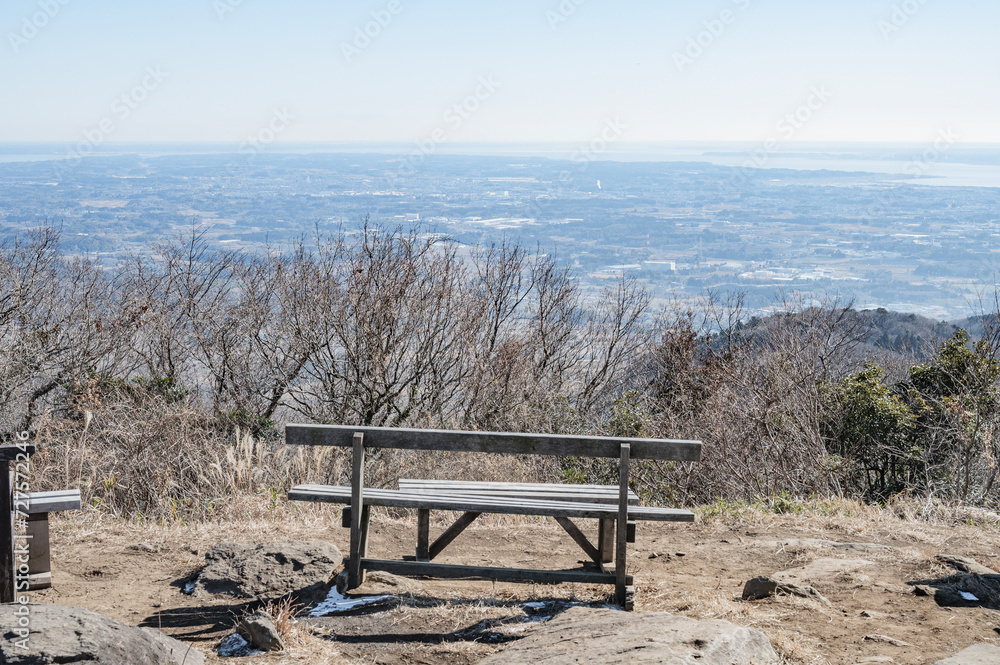 茨城　宝篋山の山頂