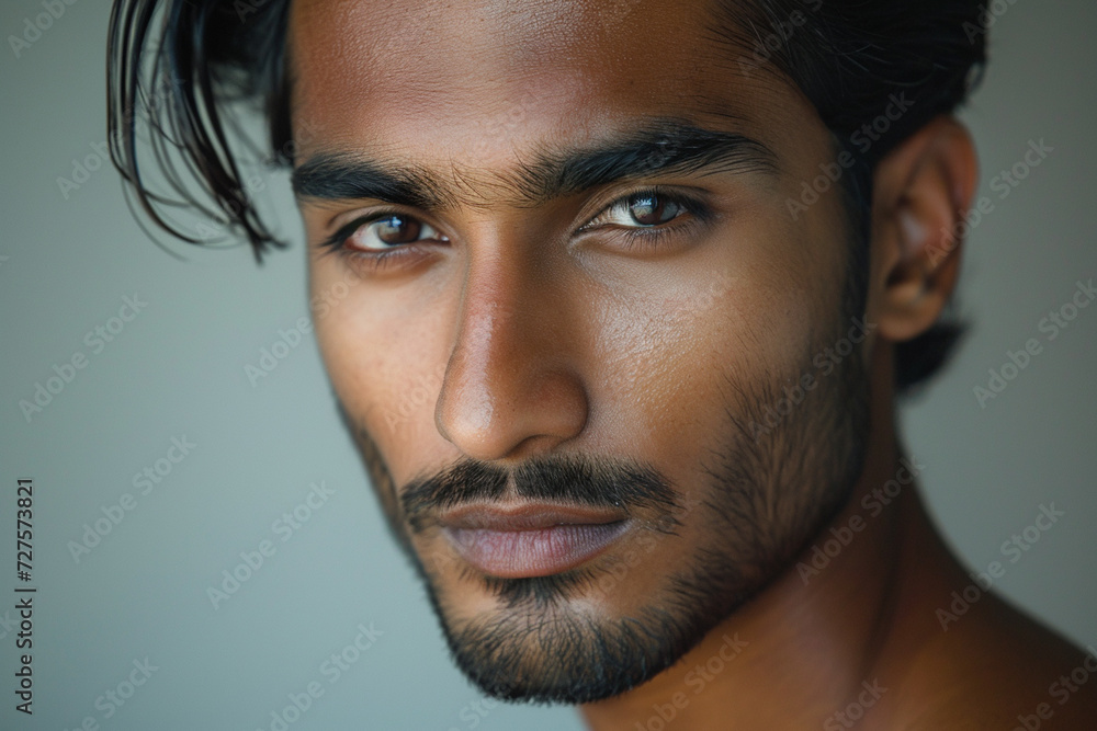 close up picture of indian handsome man face close up picture of indian handsome man face