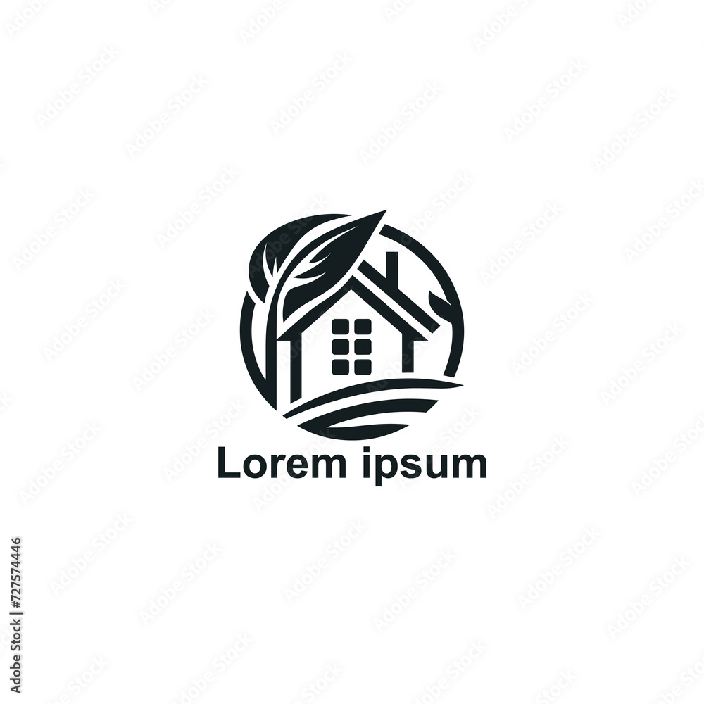 Fototapeta premium real-estate logo for real estate business