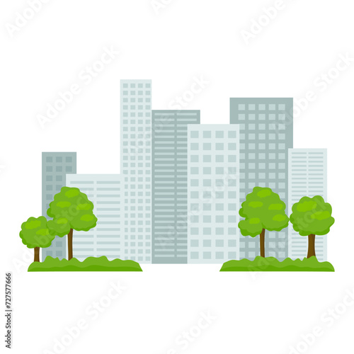 Sustainable City Illustration