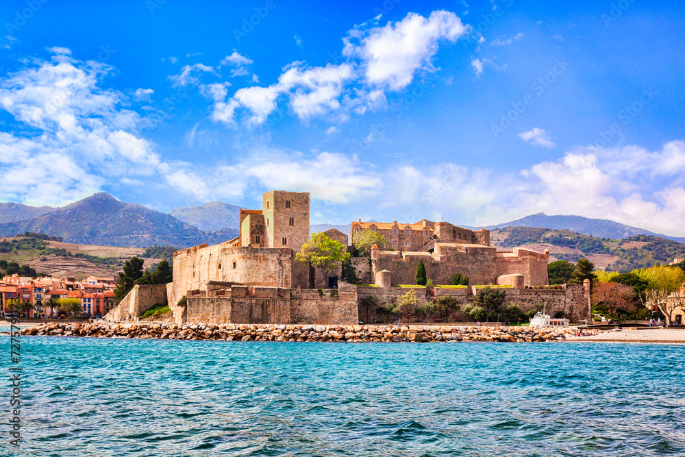  Collioure, Royal Chateau, Languedoc-Roussillon, Pyrenees-Orientales, France.