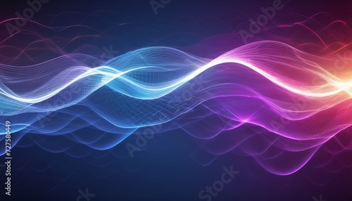 A colorful wave of light