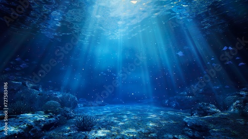 幻想的な海中のイメージ06 photo