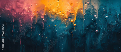 Colorful Painting With Water Drops