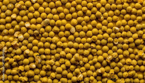 A pile of yellow corn kernels