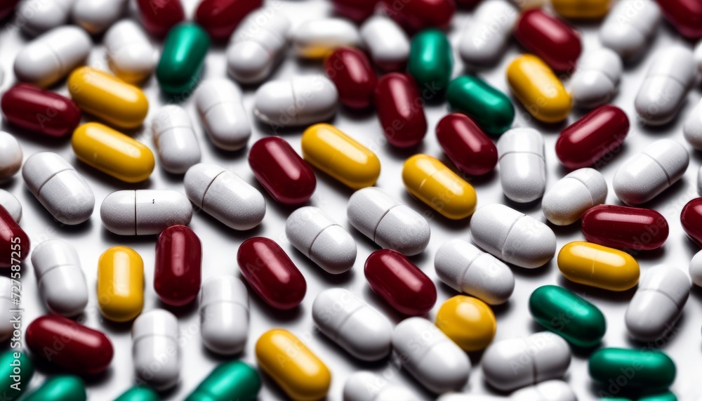 A close up of a variety of pills A close up of a variety of pills