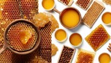 A collection of honey and beeswax items