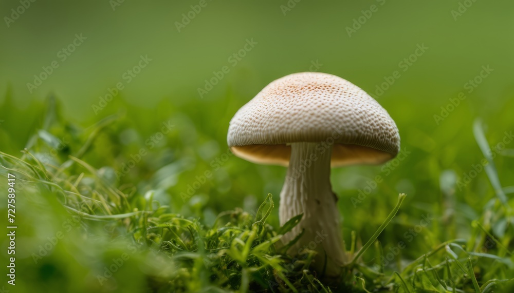 A mushroom in the grass A mushroom in the grass