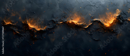 Dark Background With Yellow and Orange Flames