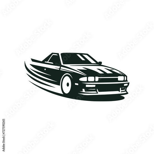 car drift sport logo vector illustration template design
