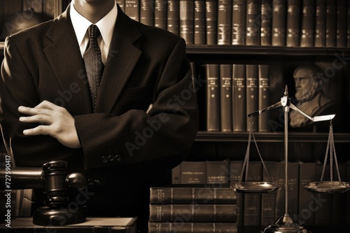 Lawyer concept background  photo