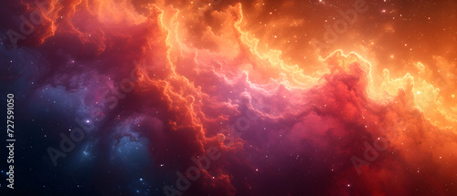 Colorful Space Filled With Stars and Clouds photo