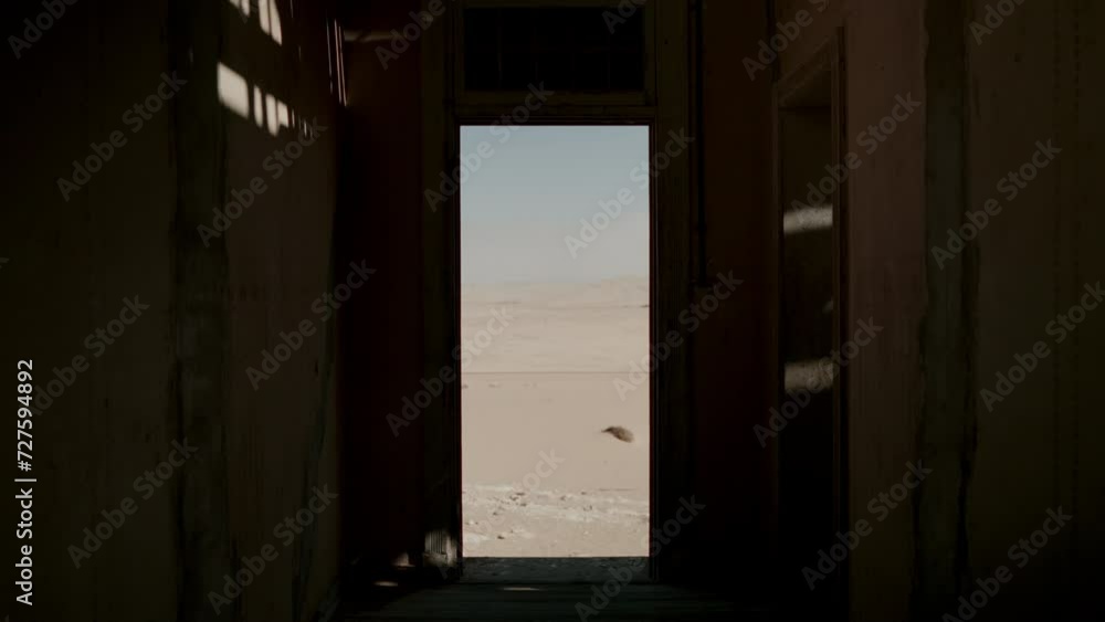 Door to the desert. Door to the desert.