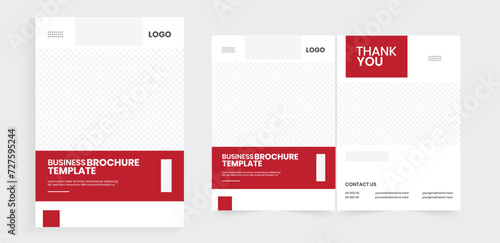 New corporate business brochure document, folding page annual report, a4 folded editable document, front and back pages company profile design, vector bifold brochure, handbook design.