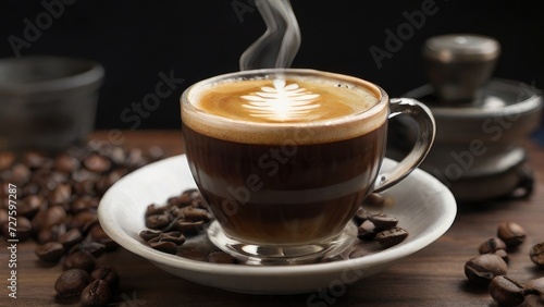 a Cup Coffee illustration for background and Advertising  © Hammam