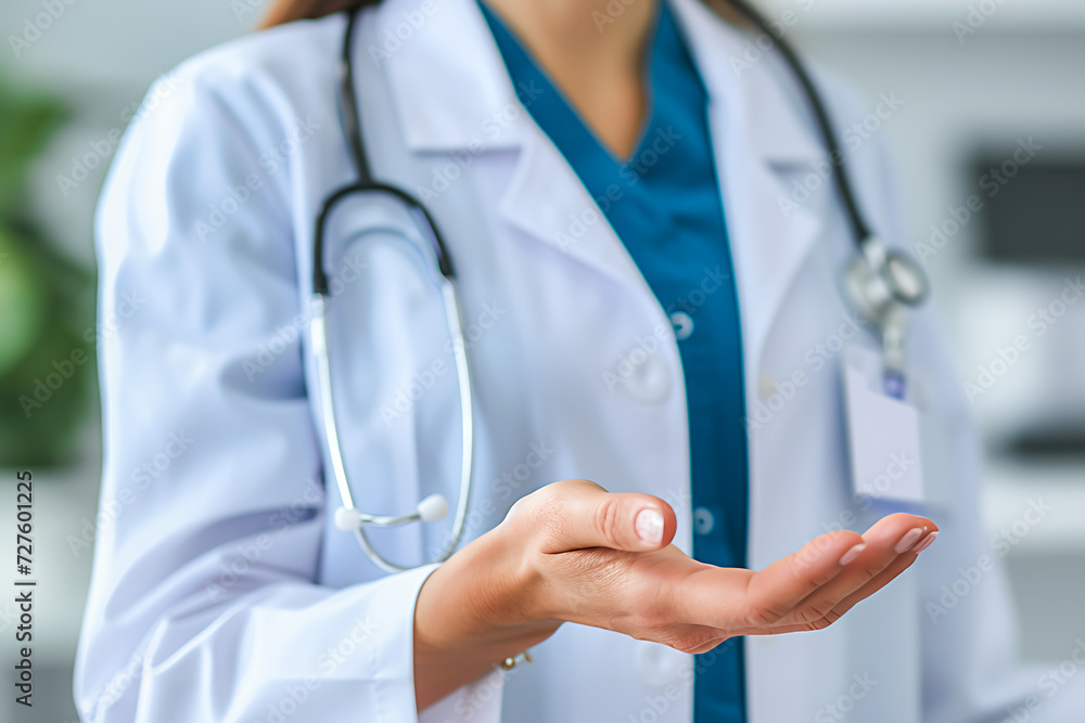 Doctor Open Hand in Healthcare Concept Compassionate Medical Professional Offering Healing Touch, Generative Ai Doctor Open Hand in Healthcare Concept Compassionate Medical Professional Offering Healing Touch, Generative Ai