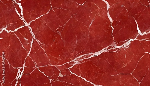 Smooth red marble block texture, white veins