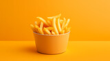 Crispy French Fries. Generative AI.