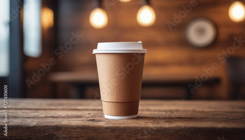 Paper coffee cup mockup template