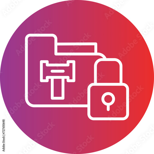 Gdpr Lawsuit Icon Style