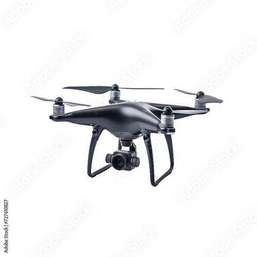 Drone, transparent background, isolated image, generative AI