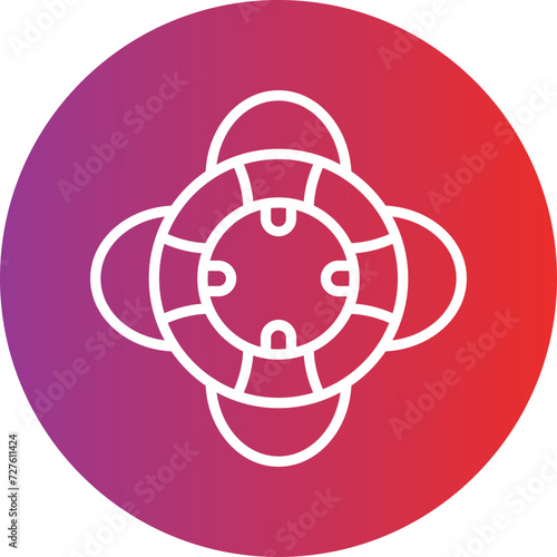 Life Preserver Icon Style